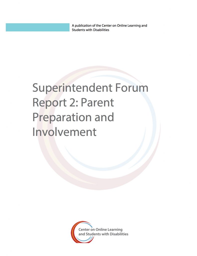 Vendor Forum Report 1: Enrollment, persistence, progress, and achievement for students with disabilities